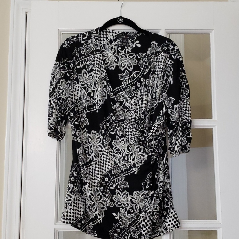 Style and Co. Faux wrap top